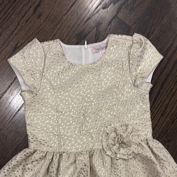 Elegant Cream Kids Dress size 7 - Picture 2 of 9